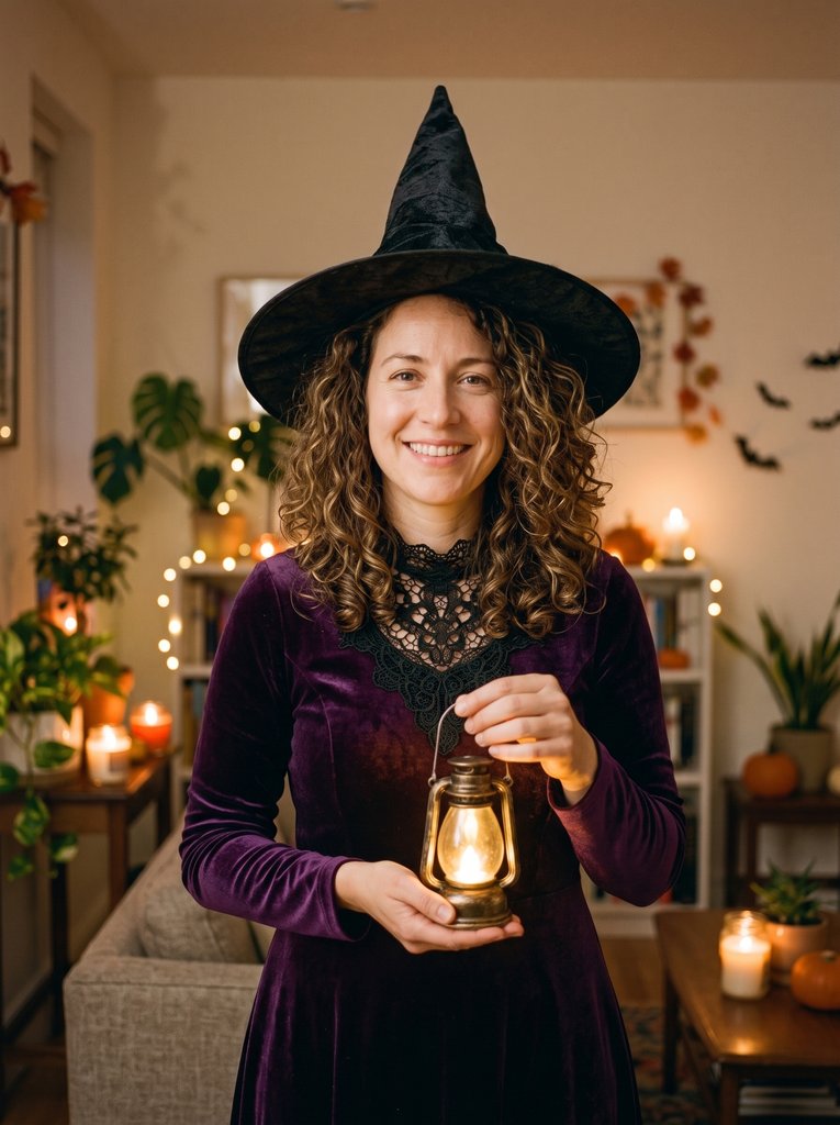 Witch costume portrait
